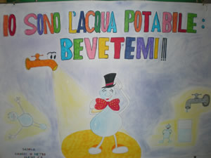 Foto di un lavoro fatto dai bambini delle scuole