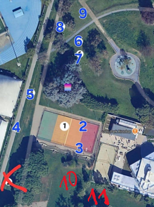 Planimetria Parco Colonnetti con postazioni attivit�