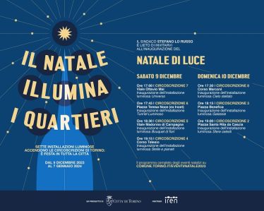 IL NATALE ILLUMINA I QUARTIERI -  http://www.comune.torino.it/eventi/calendario/natale-di-luce/