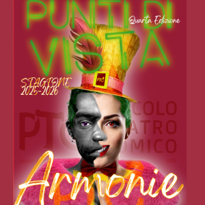 immagine rappresentante un volto con la scritta " Punti di vista - armonie".