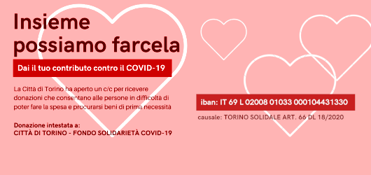 Solidariet� alimentare - La Citt� di Torino apre un conto corrente per la raccolta fondi