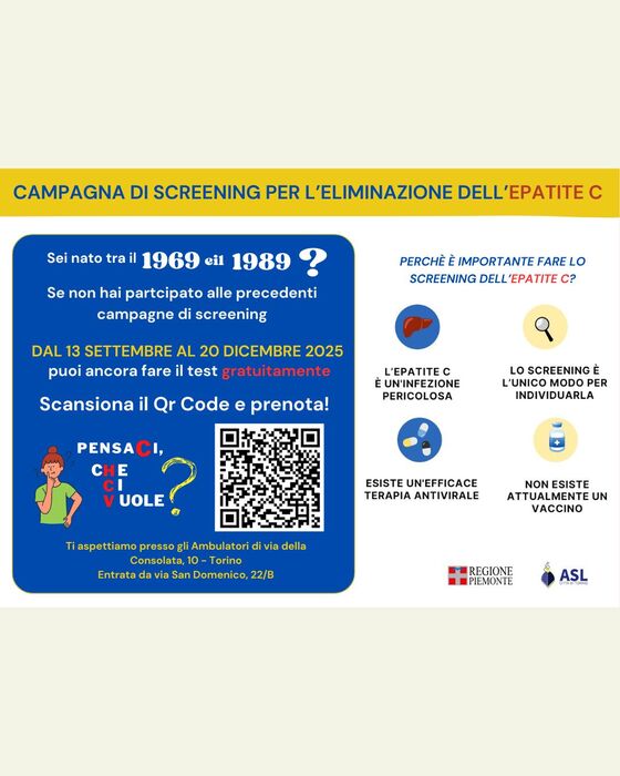 Campagna di screening per l'epatite C - hcv
