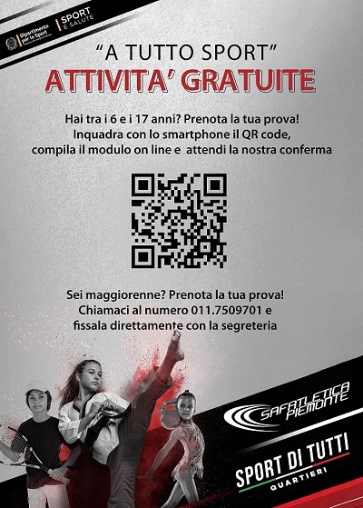 locandina A tutto sport con qrcode 