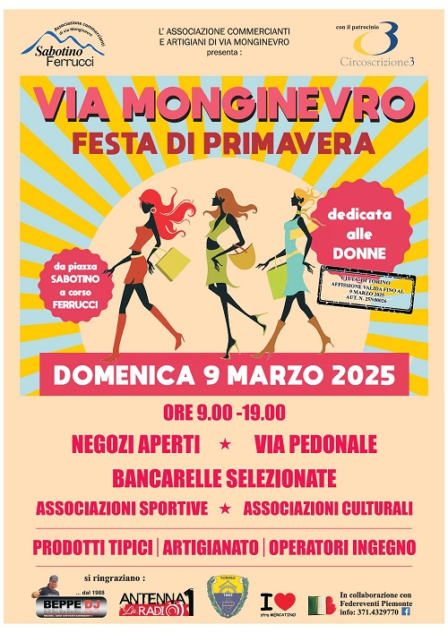 locandina Festa di Primavera Via Monginevro