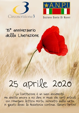 Il manifesto della Circoscrizione 3 per il XXV aprile - Festa della Liberazione