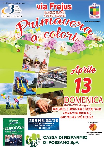 Locandina Primavera a colori in Via Frejus