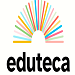 Logo Eduteca semi cerchio di matite colorate
