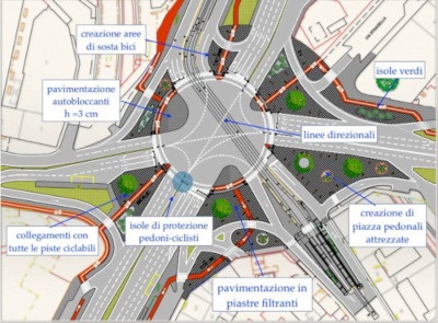 cartina stradale di piazza Baldissera