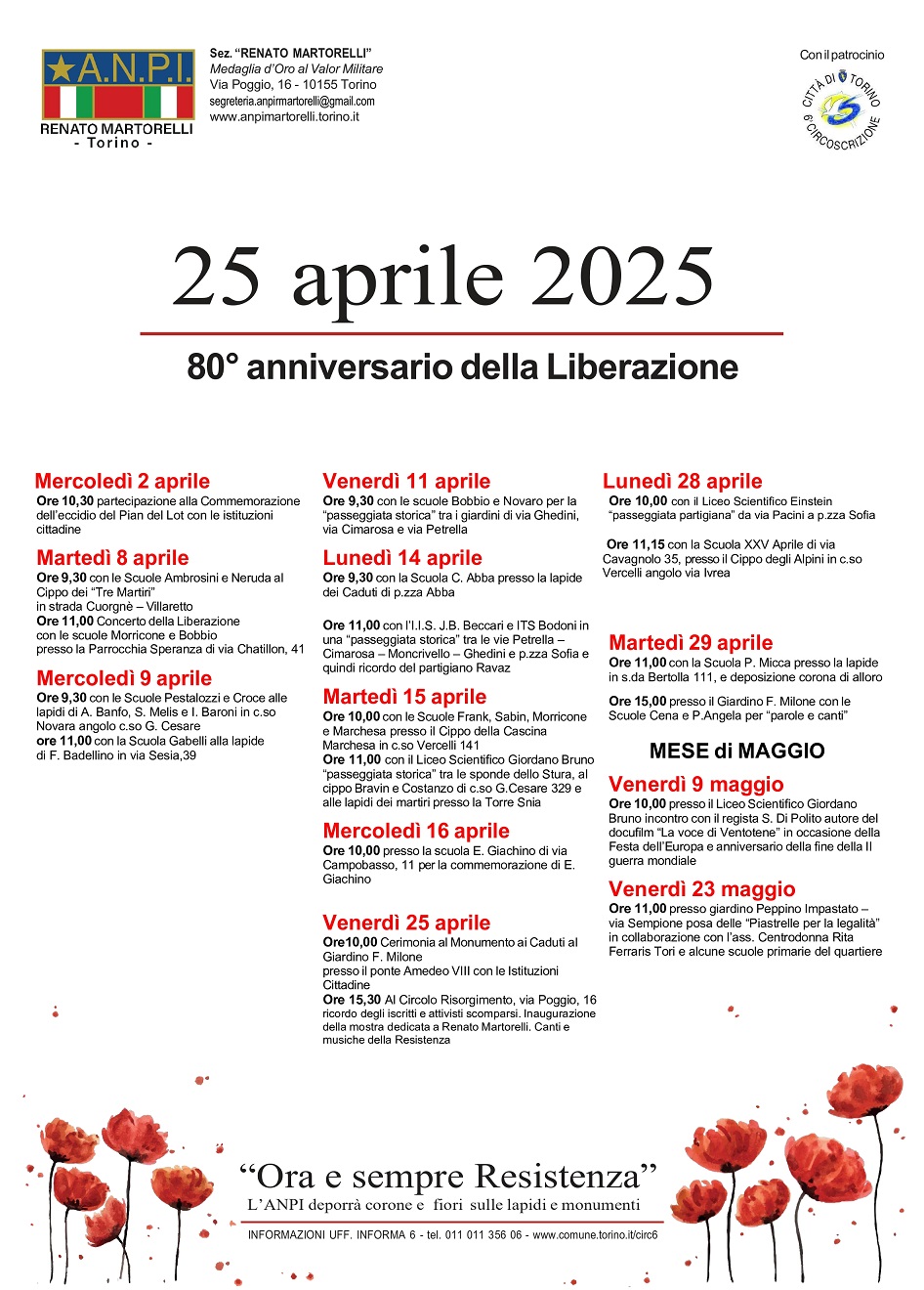 "Ora e sempre Resistenza" - 80�anniversario della liberazione