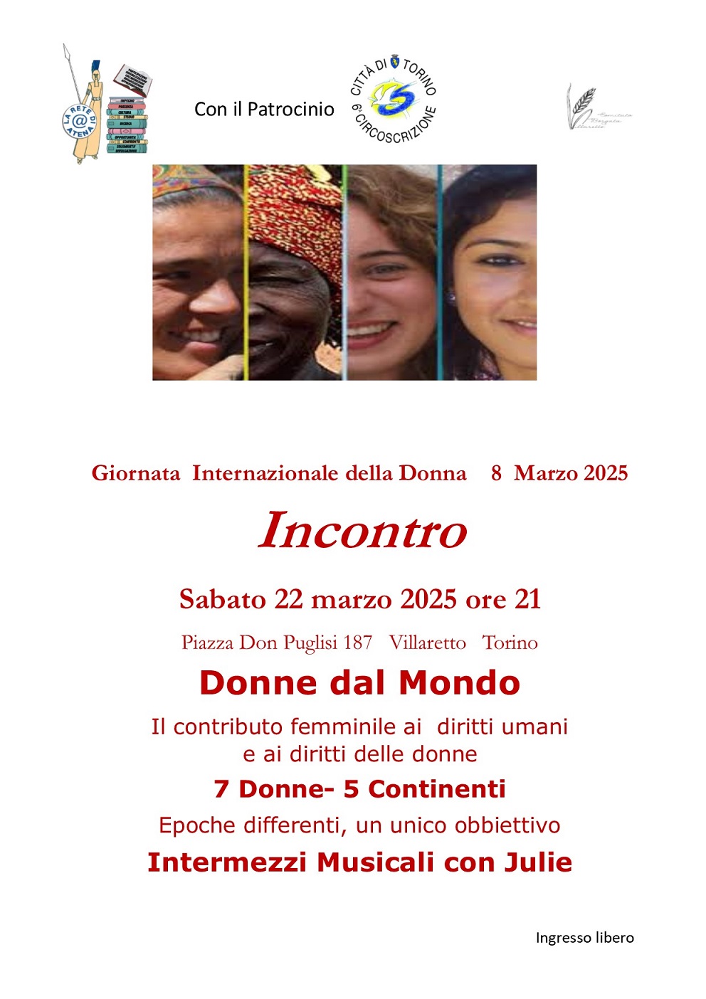 Donne dal Mondo - Giornata internazionale della donna