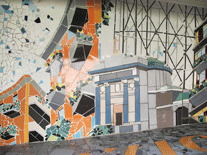 Mosaico Cimitero Gasometro lungo Dora Siena