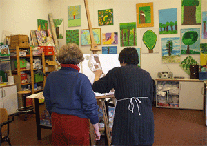 Foto del laboratorio di pittura