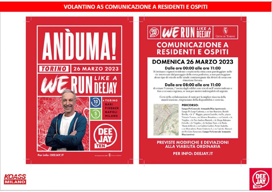 Volantino comunicazione a residenti e ospiti 